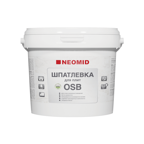 картинка Шпаклевка для плит Neomid OSB 7КГ от сети строительных магазинов в Старой Руссе