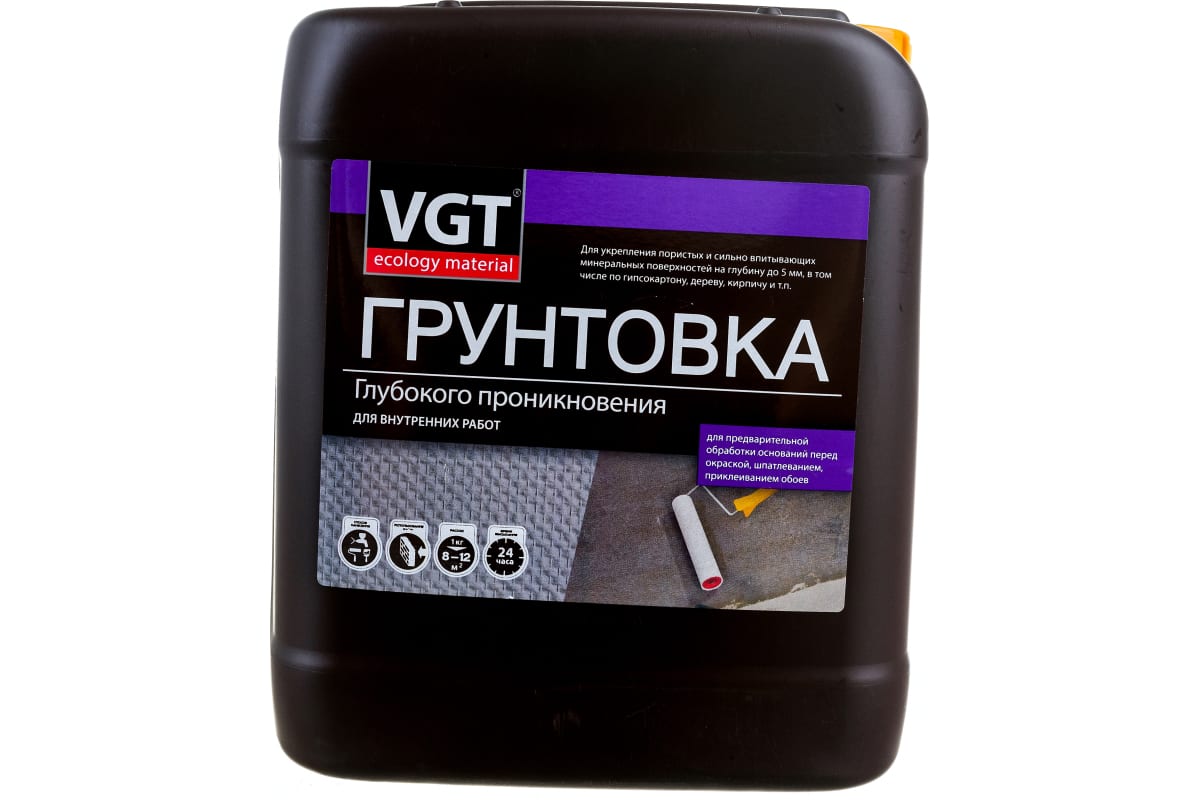 картинка Грунтовка глубокого проникновения для внутренних работ VGT ВД-АК-0301 5КГ от сети строительных магазинов в Старой Руссе