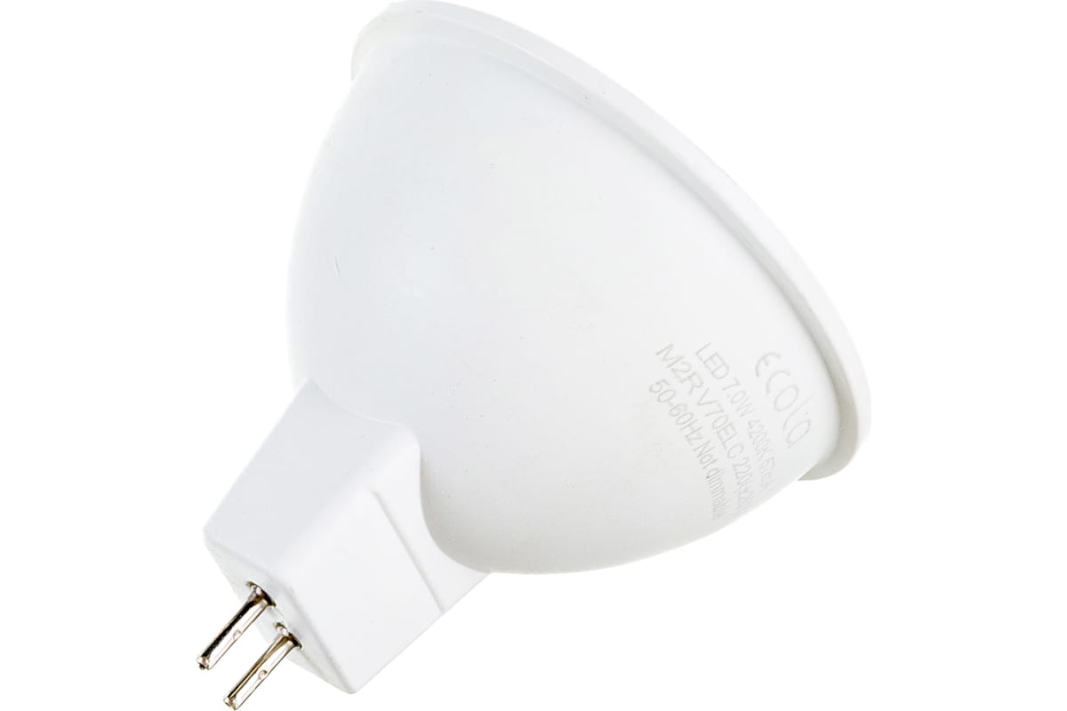 картинка Лампа светодиодная Ecola MR16 7ВТ GU5.3 4200K от сети строительных магазинов в Старой Руссе