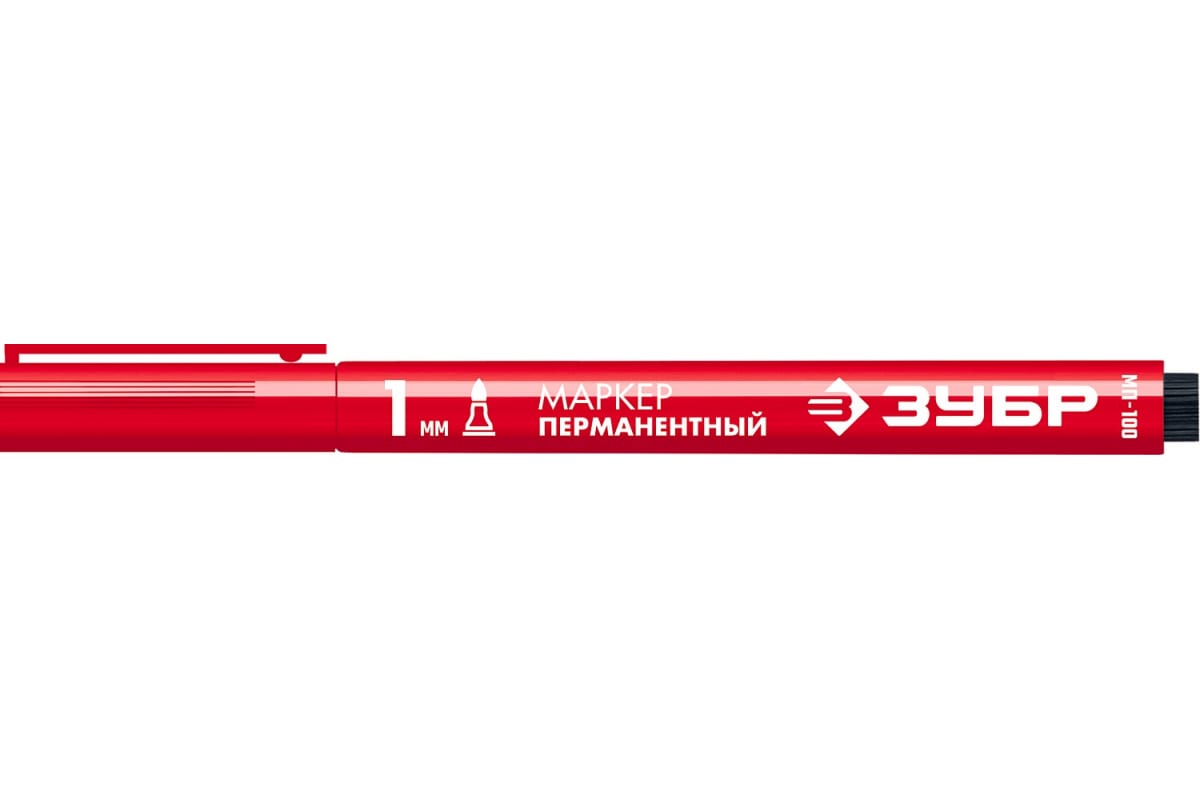 картинка Маркер перманентный ЗУБР МП-200 красный 1ММ от сети строительных магазинов в Старой Руссе