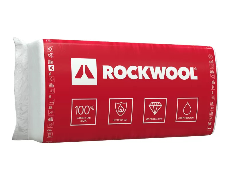 картинка Утеплитель Rockwool Каркас Баттс 1000x600x50ММ от сети строительных магазинов в Старой Руссе