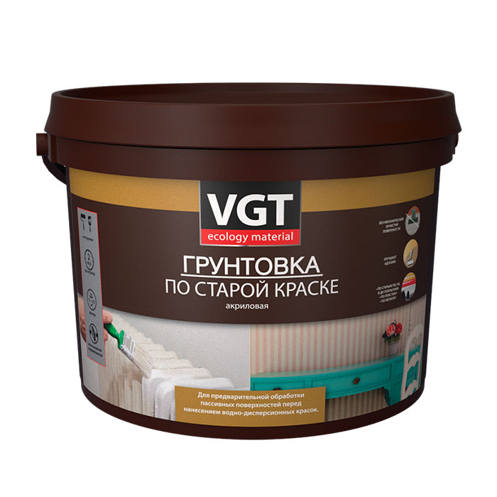 картинка Грунтовка по старой краске VGT ВД-АК-0301 2,5КГ от сети строительных магазинов в Старой Руссе