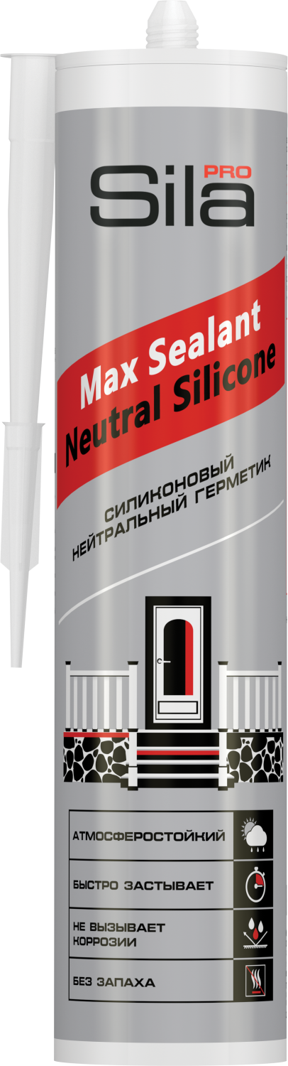 картинка Герметик нейтральный силиконовый Sila Pro Max Sealant Neutral Silicone белый 290МЛ от сети строительных магазинов в Старой Руссе