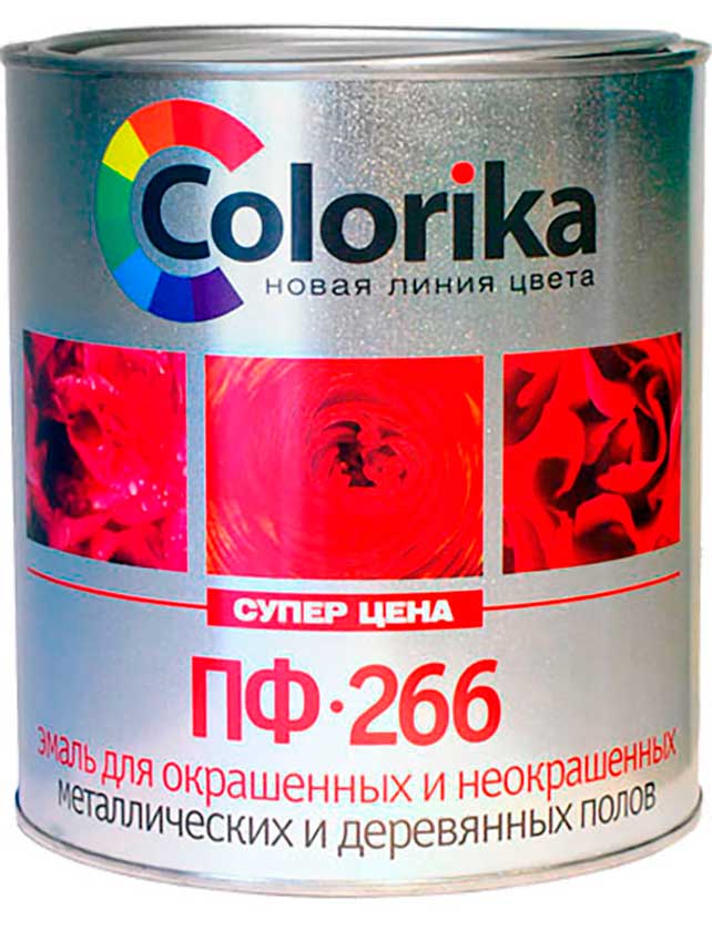картинка Эмаль Colorika ПФ-266 золотисто-коричневая 6 кг от сети строительных магазинов в Старой Руссе