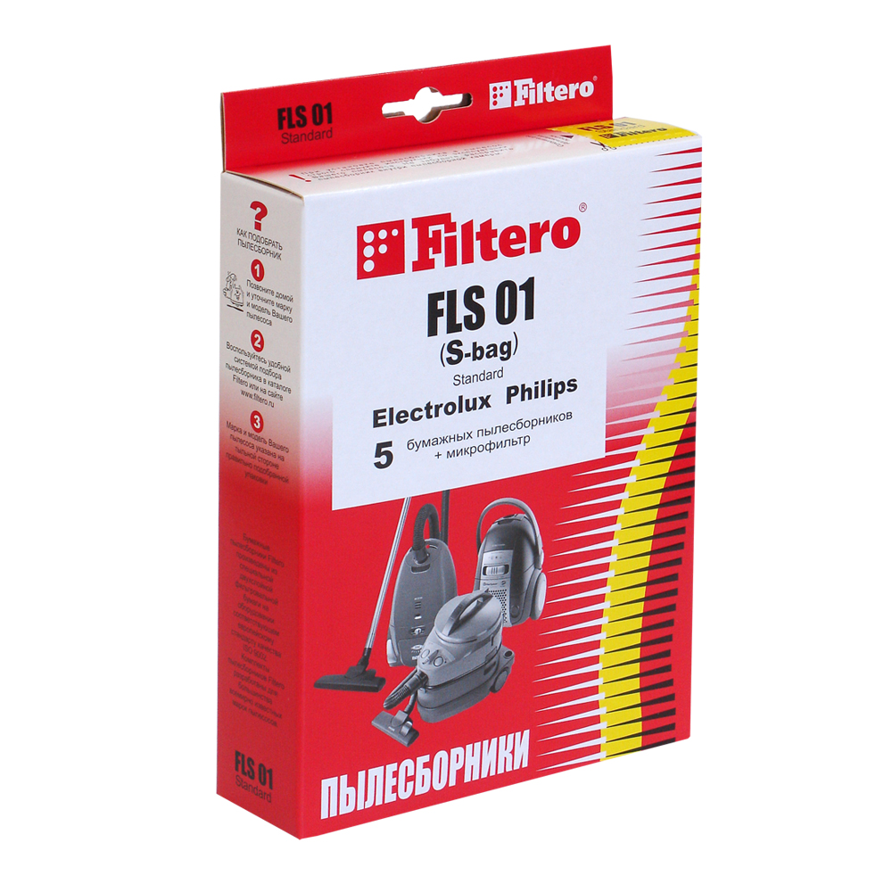 картинка Мешки-пылесборники Filtero FLS 01 S-Bag Стандарт 5ШТ от сети строительных магазинов в Старой Руссе