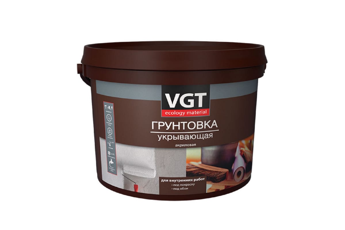 картинка Грунтовка укрывающая для внутренних работ VGT ВД-АК-0301 3КГ от сети строительных магазинов в Старой Руссе