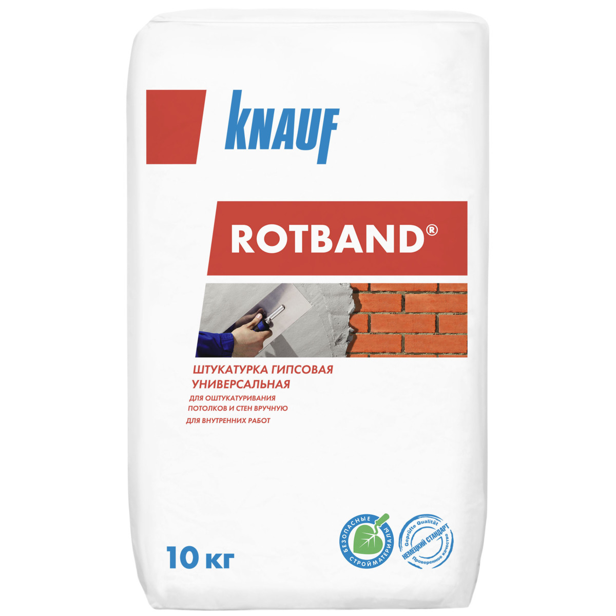 картинка Штукатурка гипсовая универсальная Knauf Rotband 10КГ от сети строительных магазинов в Старой Руссе