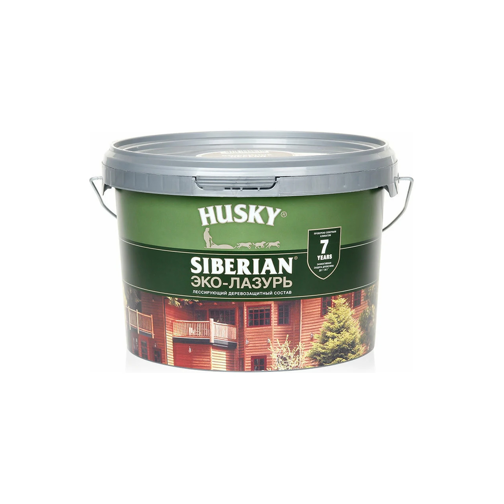 Эко-лазурь для дерева HUSKY полуматовая антик 2,5 л1