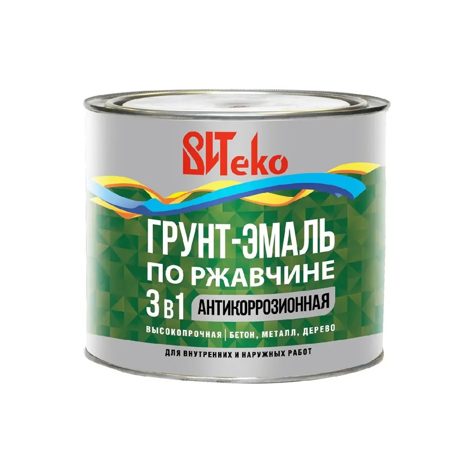 Грунт-эмаль по ржавчине Витеко 3в1 серый 1.8 кг