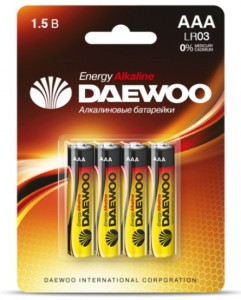 картинка Батарейка Daewoo Energy LR03/286 BL4 от сети строительных магазинов в Старой Руссе