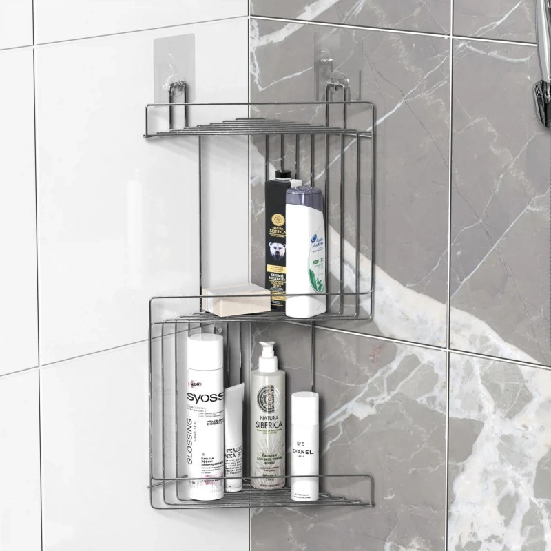 картинка Полка для ванной комнаты тройная Fora Modern FOR-DIM053 от сети строительных магазинов в Старой Руссе