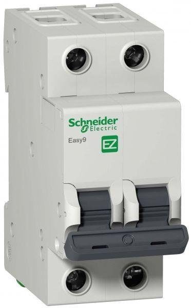 картинка Автомат Schneider Electric Easy9 2P 40 А тип C 4,5 кА 400 В на DIN-рейку от сети строительных магазинов в Старой Руссе