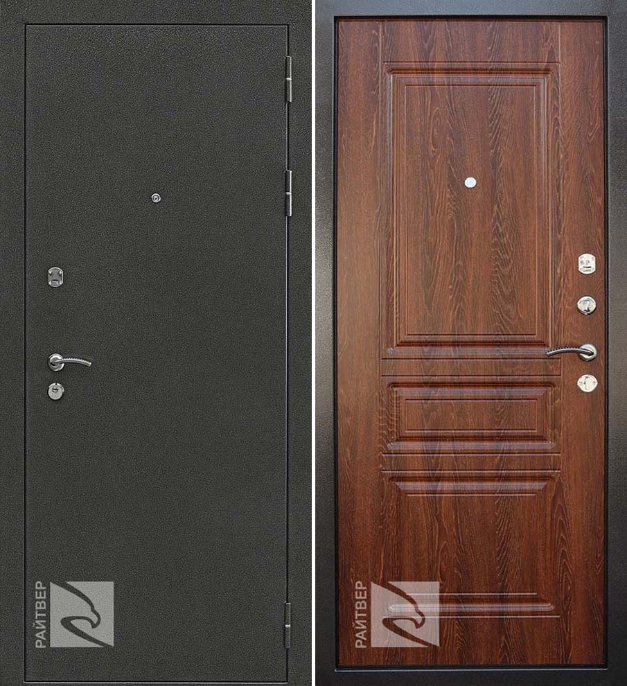 картинка Дверь металлическая Стронг-100 Дуб коньяк 860 правая от сети строительных магазинов в Старой Руссе