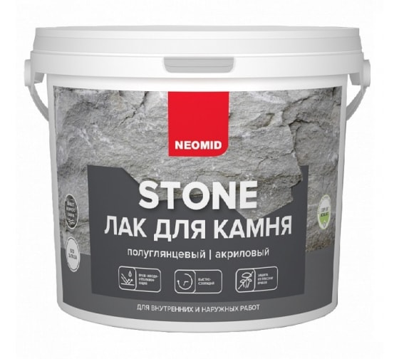 картинка Лак Neomid Stone для камня 1Л от сети строительных магазинов в Старой Руссе