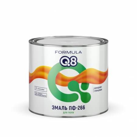 картинка Эмаль ПФ-266 золотисто-коричневая 1.9 кг Formula Q8 от сети строительных магазинов в Старой Руссе